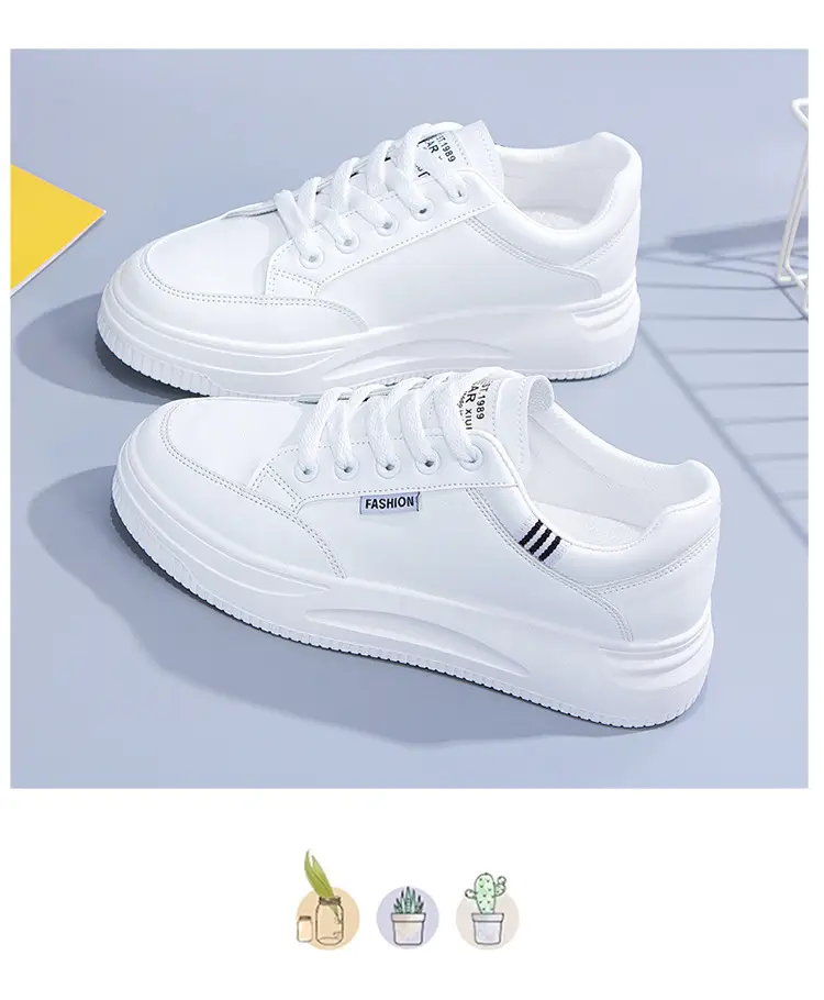 White Shoes Women's Spring and Summer sneaker Women's Sneakers New All-match Running Shoes Soft Sole Lightweight Casual Women's Shoes — feature 11