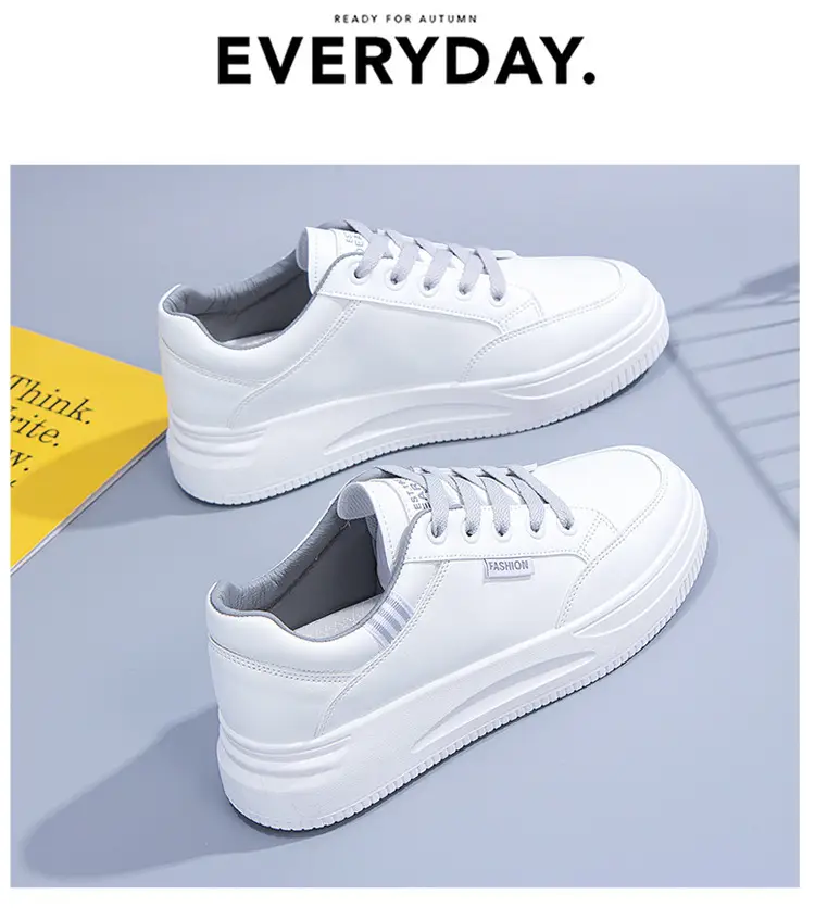 White Shoes Women's Spring and Summer sneaker Women's Sneakers New All-match Running Shoes Soft Sole Lightweight Casual Women's Shoes — feature 6