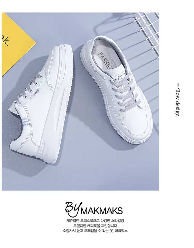 White Shoes Women's Spring and Summer sneaker Women's Sneakers New All-match Running Shoes Soft Sole Lightweight Casual Women's Shoes — feature 8