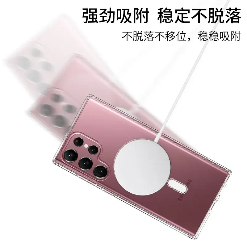 Samsung S25FE MagSafe Magnetic Phone Case Transparent Cover - Image 5