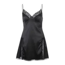Black Long Sleeve Pleated Dress for Women — feature 10