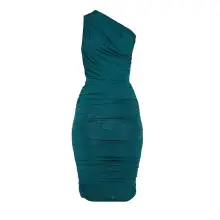 Black Long Sleeve Pleated Dress for Women — feature 11