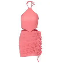 Black Long Sleeve Pleated Dress for Women — feature 3