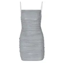 Black Long Sleeve Pleated Dress for Women — feature 5