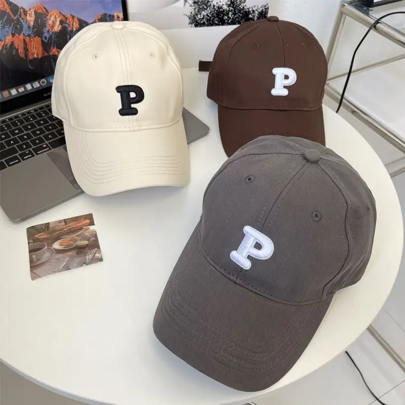 Women P-Logo Baseball Cap Cream - Image 11