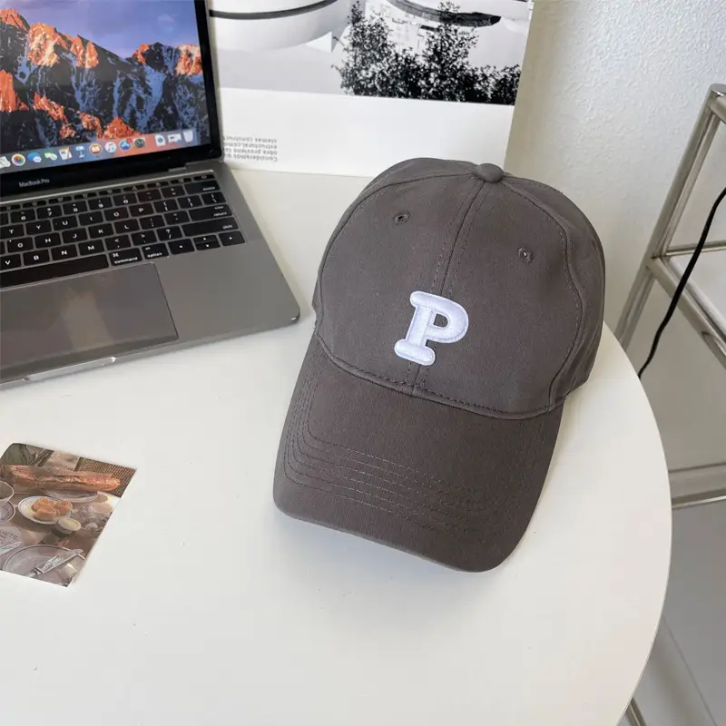 Women P-Logo Baseball Cap Cream - Image 2