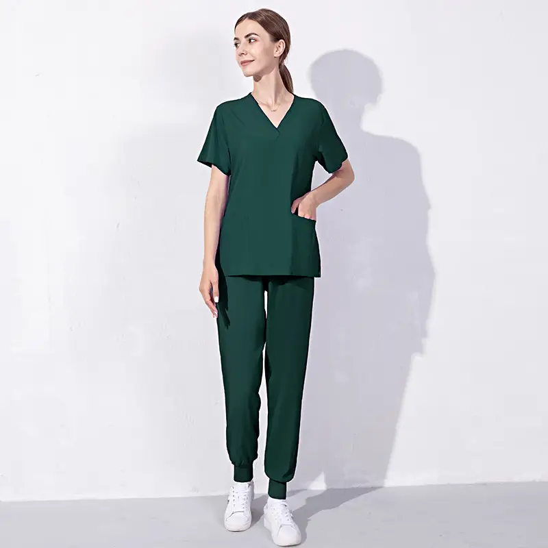 Pink Nurse Work Uniform Summer Set - Image 13