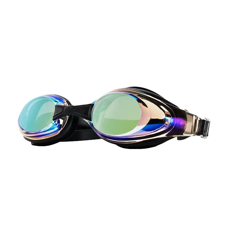 Wave Swimming Goggles Waterproof and Anti-Fog for Men and Women High-Definition Large Frame Electroplated Speed Swimming Goggles Lightweight Anti-Fog and Waterproof