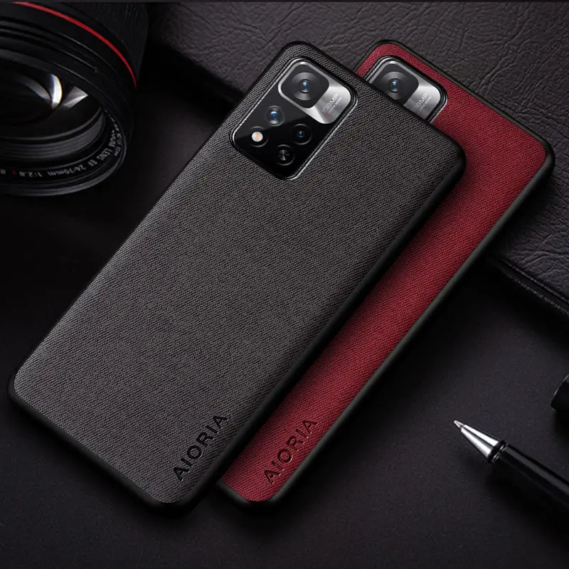 Xiaomi Redmi Note 11 Pro Fleece Phone Case Black - Image 6