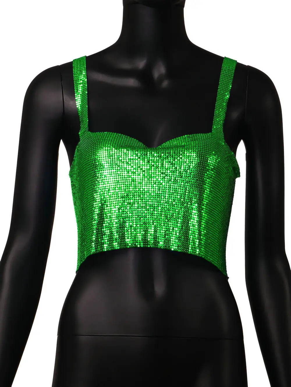 Golden Sequin Camisole Top for Women