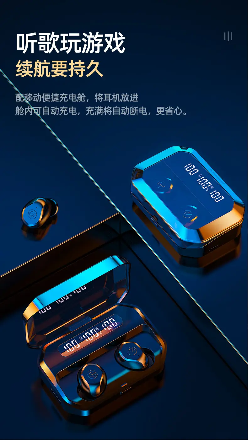 Pink Bluetooth Earbuds with Charging Case — feature 2