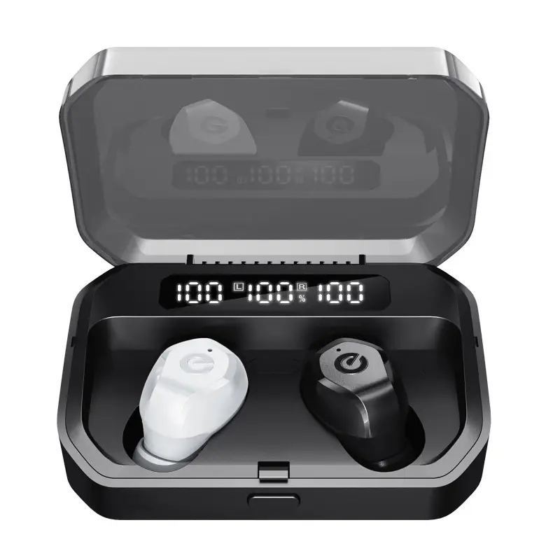 Pink Bluetooth Earbuds with Charging Case - Image 4