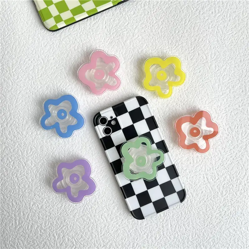 Blue Flower Decorative Bracket for Mobile Phone Ring - Image 11