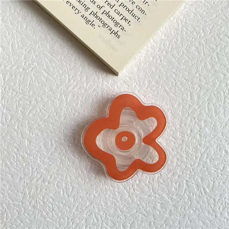 Blue Flower Decorative Bracket for Mobile Phone Ring - Image 2