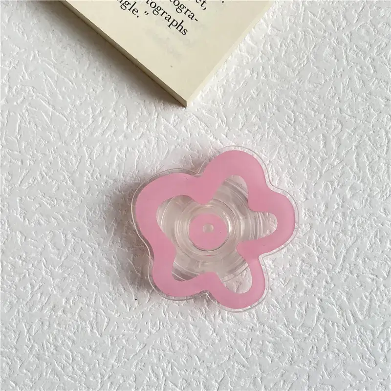 Blue Flower Decorative Bracket for Mobile Phone Ring - Image 3