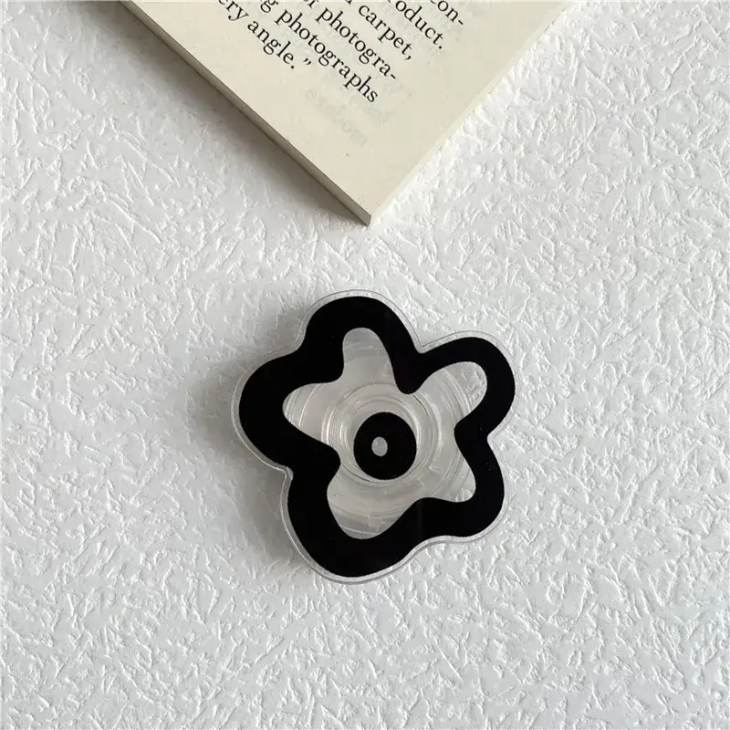 Blue Flower Decorative Bracket for Mobile Phone Ring - Image 4