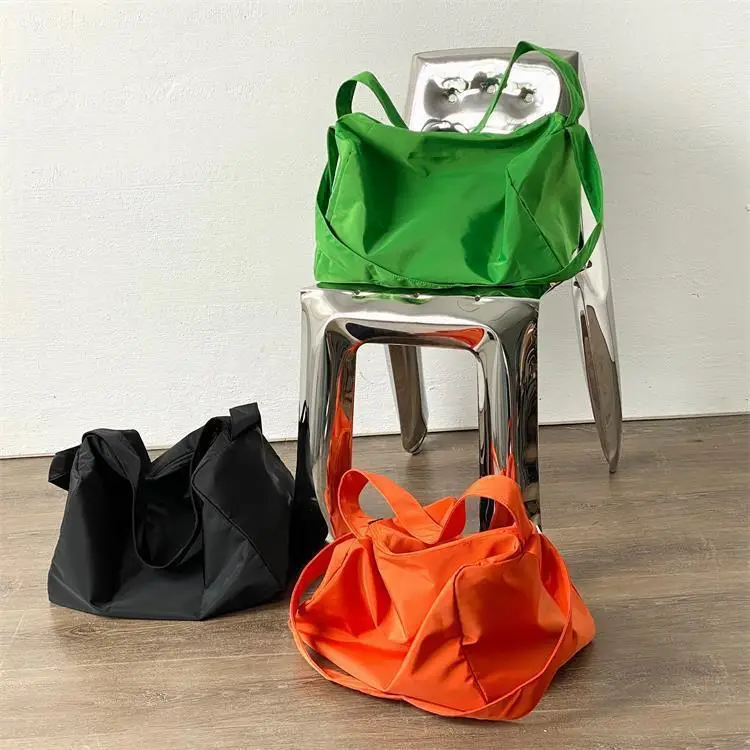 Orange Satchel Fitness Bag for Girls Large Capacity Yoga Training Bag
