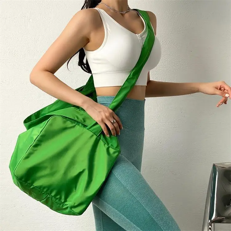 Orange Satchel Fitness Bag for Girls Large Capacity Yoga Training Bag — feature 13