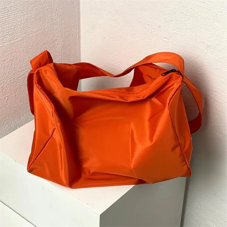 Orange Satchel Fitness Bag for Girls Large Capacity Yoga Training Bag — feature 3
