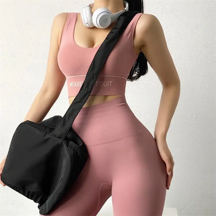 Orange Satchel Fitness Bag for Girls Large Capacity Yoga Training Bag — feature 8