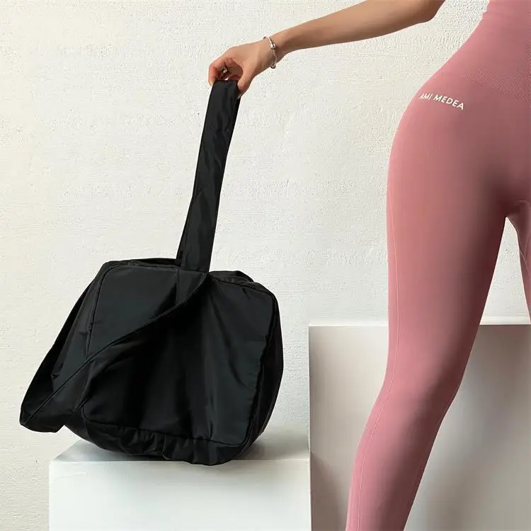 Orange Satchel Fitness Bag for Girls Large Capacity Yoga Training Bag — feature 9