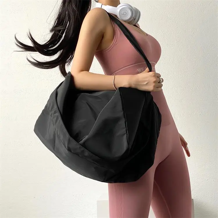 Orange Satchel Fitness Bag for Girls Large Capacity Yoga Training Bag