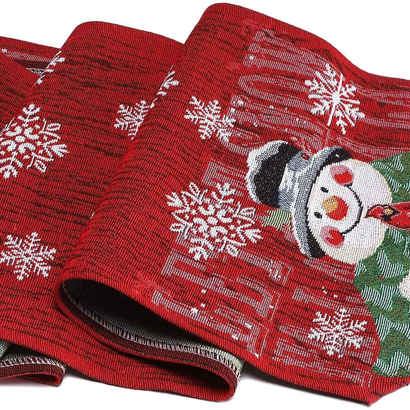 Cotton Snowman Table Runner for Christmas Dining Set - Image 5