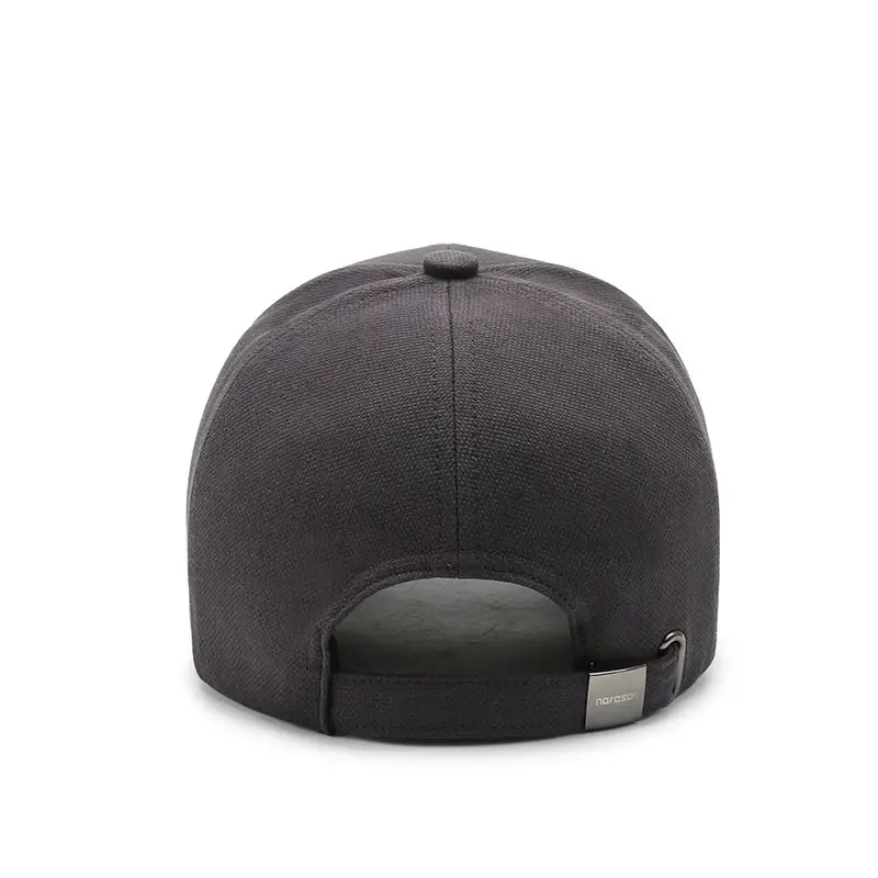 Men's Beige Letter Baseball Cap with Hard Bristle - Image 11