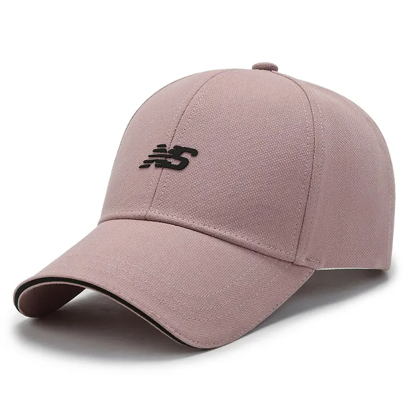 Men's Beige Letter Baseball Cap with Hard Bristle - Image 5