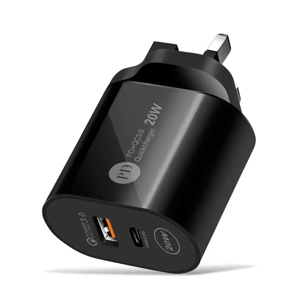 12W PD Type-C Charging Head 2.4A European American British