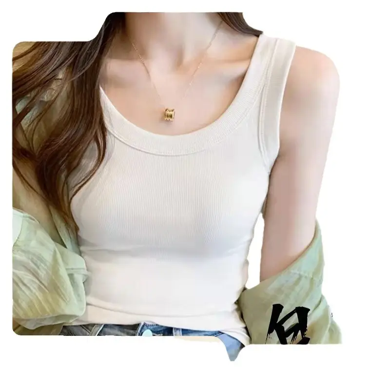 Women Ribbed Cotton Sleeveless Tank Top 260g - Image 7