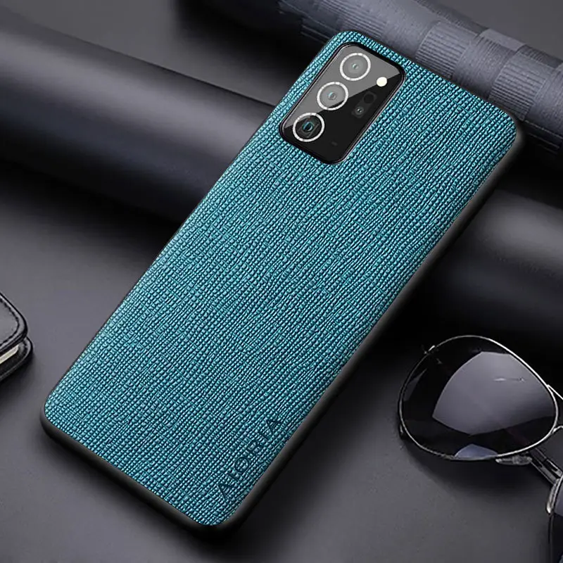 Classic Saffiano Case for Samsung Note 20 Ultra Anti-Fingerprint Scratch Protection - Image 2
