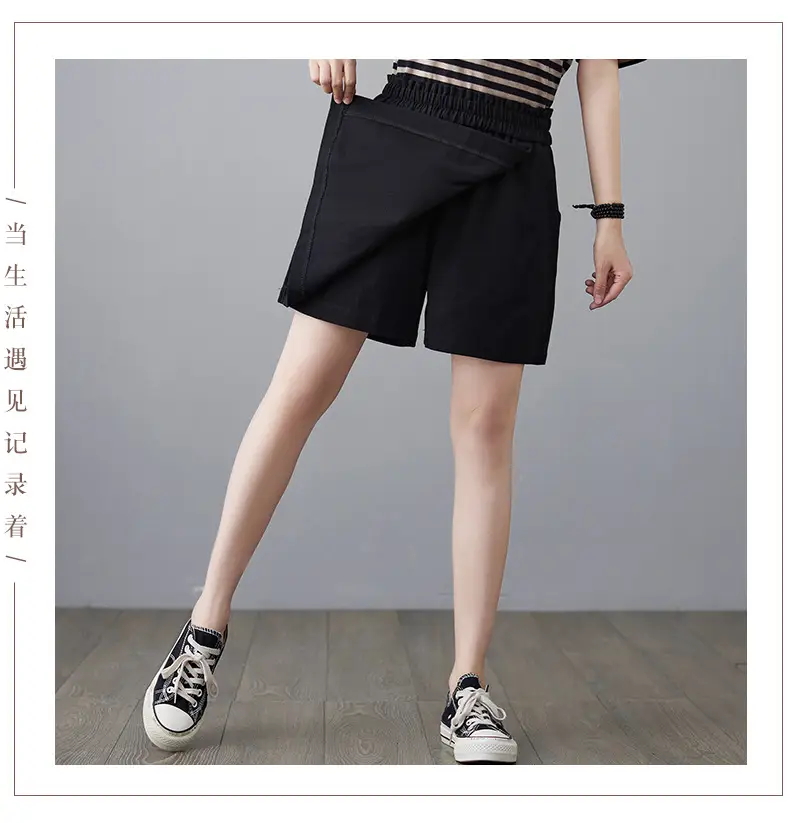 Women Solid Beige Shorts 2025 Summer — feature 22