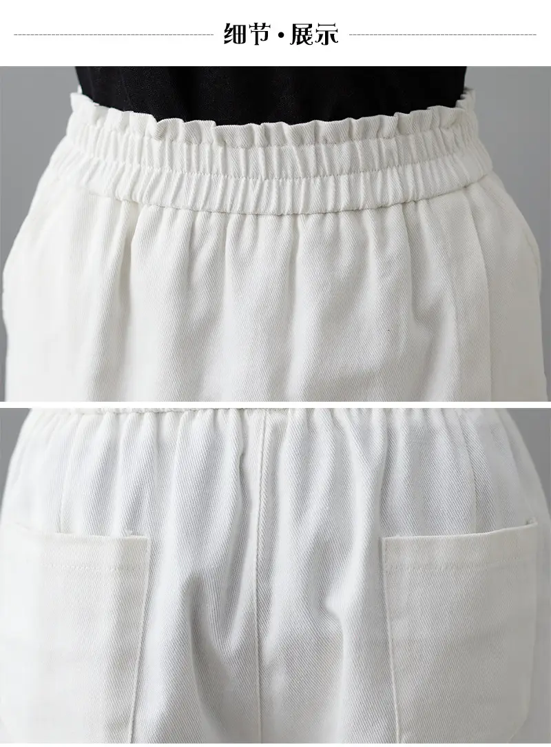 Women Solid Beige Shorts 2025 Summer — feature 28