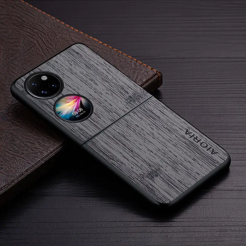 Huawei P50 Pocket Phone Case Black PU Leather - Image 2