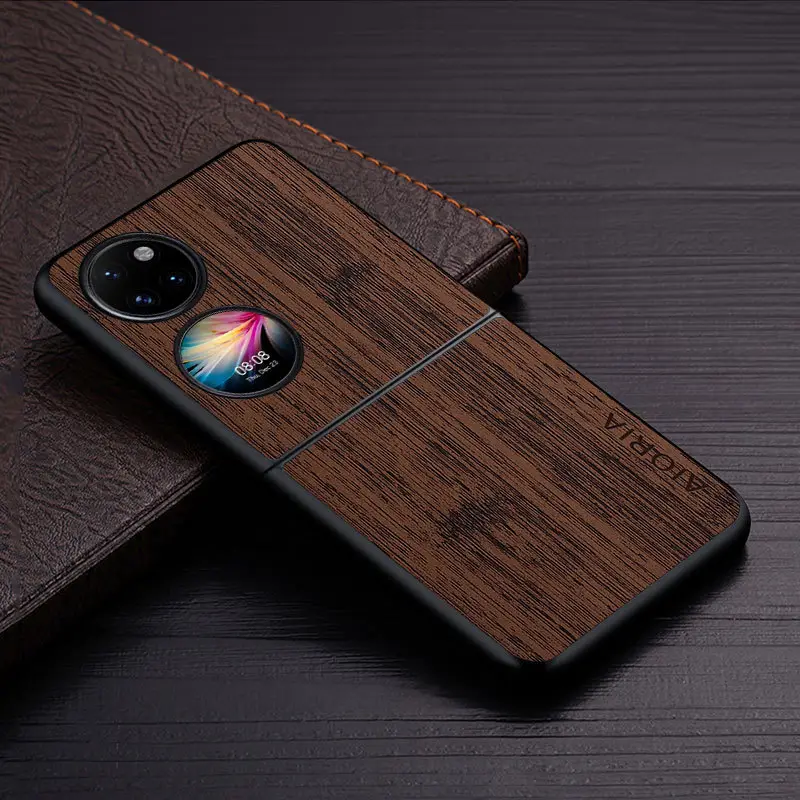 Huawei P50 Pocket Phone Case Black PU Leather - Image 4