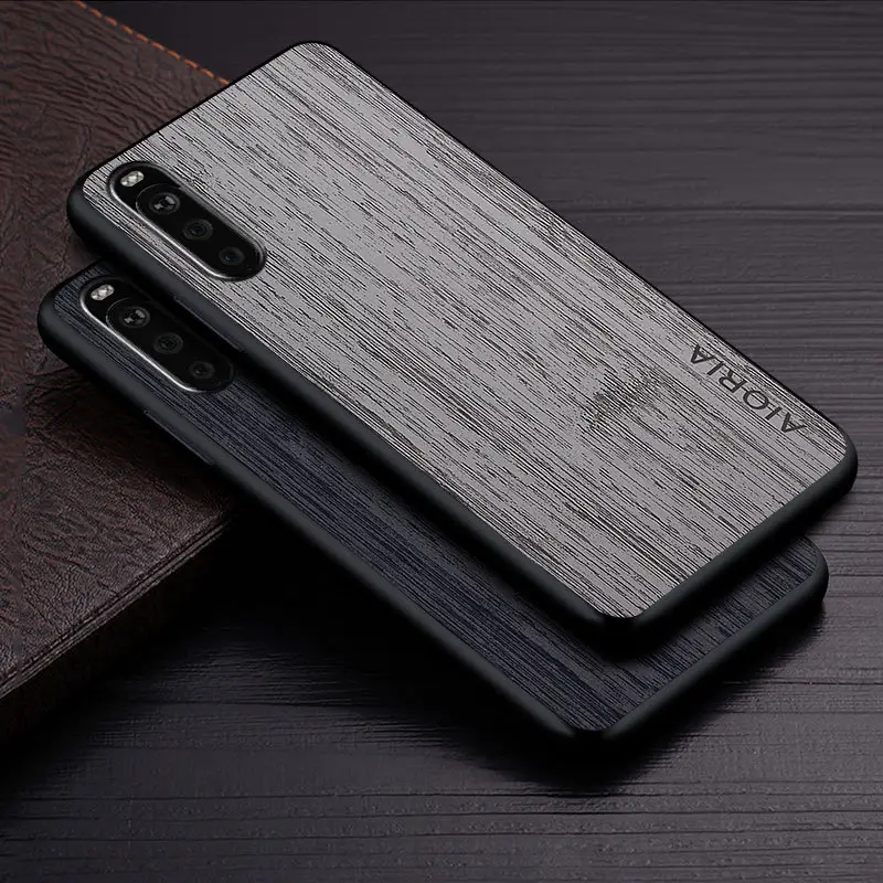 Sony Xperia 10 III Phone Case Blue Wood Texture - Image 6