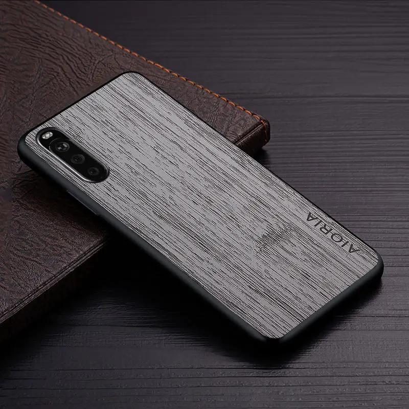 Sony Xperia 10 III Phone Case Blue Wood Texture - Image 3