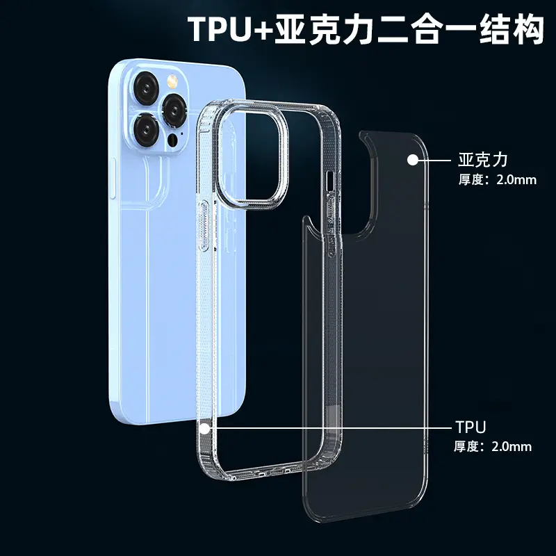 Transparent iPhone Case 2.0mm Airbag for iPhone 15 Pro Max - Image 3