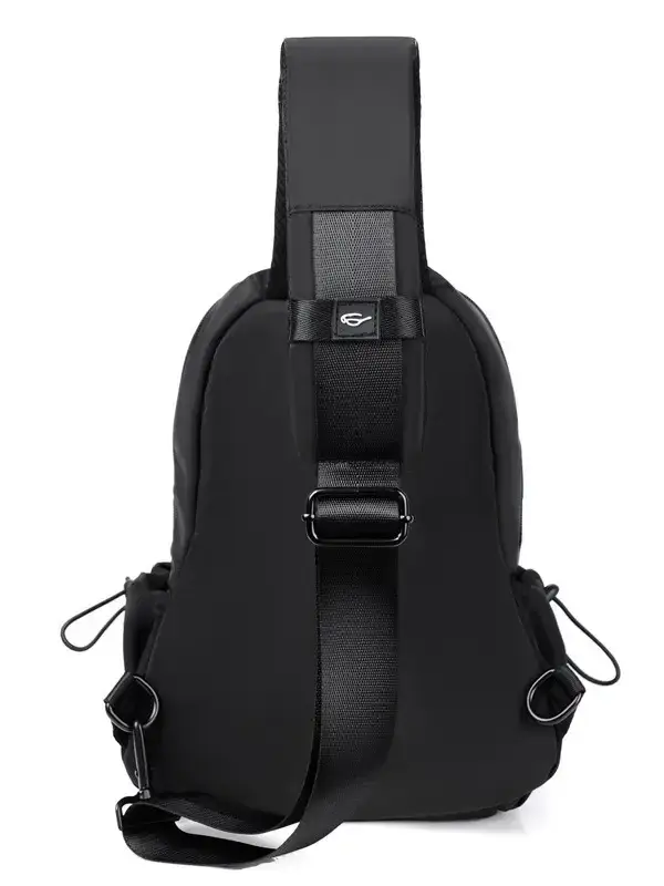 Men's Rechargeable Crossbody Bag Grey Sports Casual