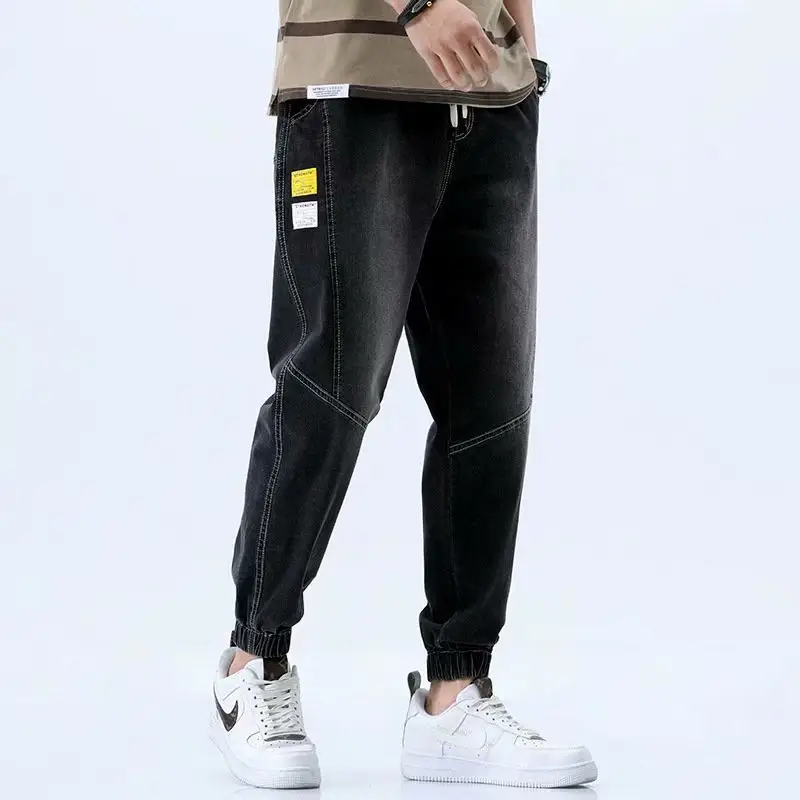 2022 Men's Light Blue Jogger Pants with 9-Point Cuff - Image 5