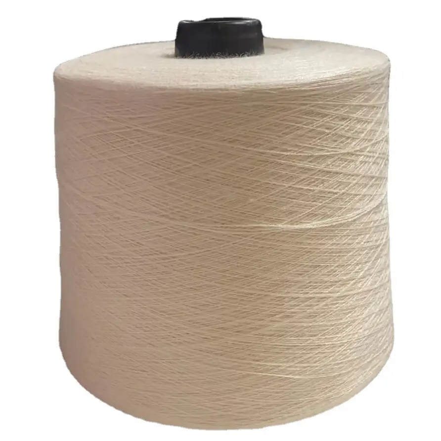 28/2 rabbit velvet core-spun yarn viscose nylon high-elastic blended yarn knotless factory wholesale multi-color spot samples
