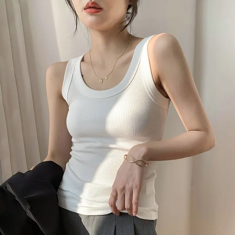 Women Gray Slim Fit Sports Vest Summer - Image 7