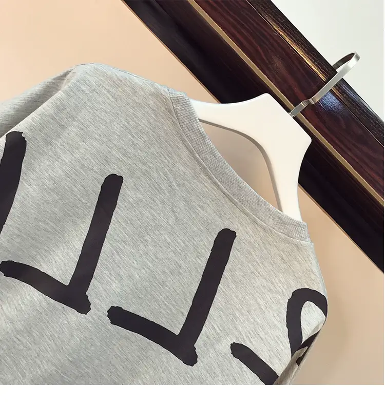 Women Grey Printed Sweatshirt Extra Large 2022 — feature 8