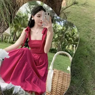 Women's White Chiffon Floral Waist Slimming Dress — feature 1