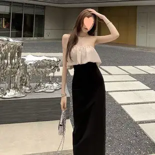 Women's White Chiffon Floral Waist Slimming Dress — feature 65