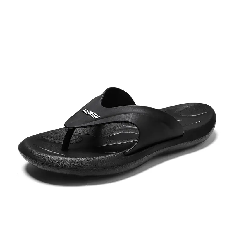 2025 Men's White Flip-Flops Large Summer Slippers