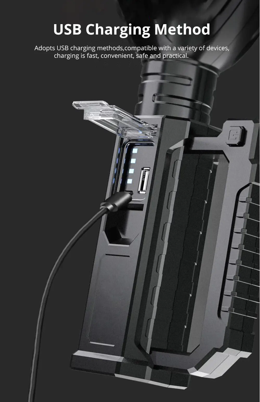 Ultra Bright Satchel LED Headlamp with Keychain β feature 6