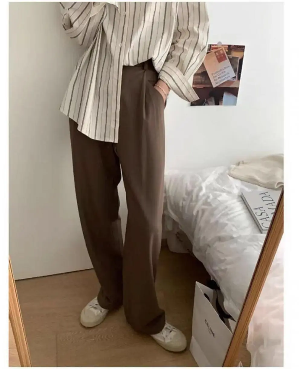 Korean Style Striped Cardigan Top with Long Sleeves — feature 6