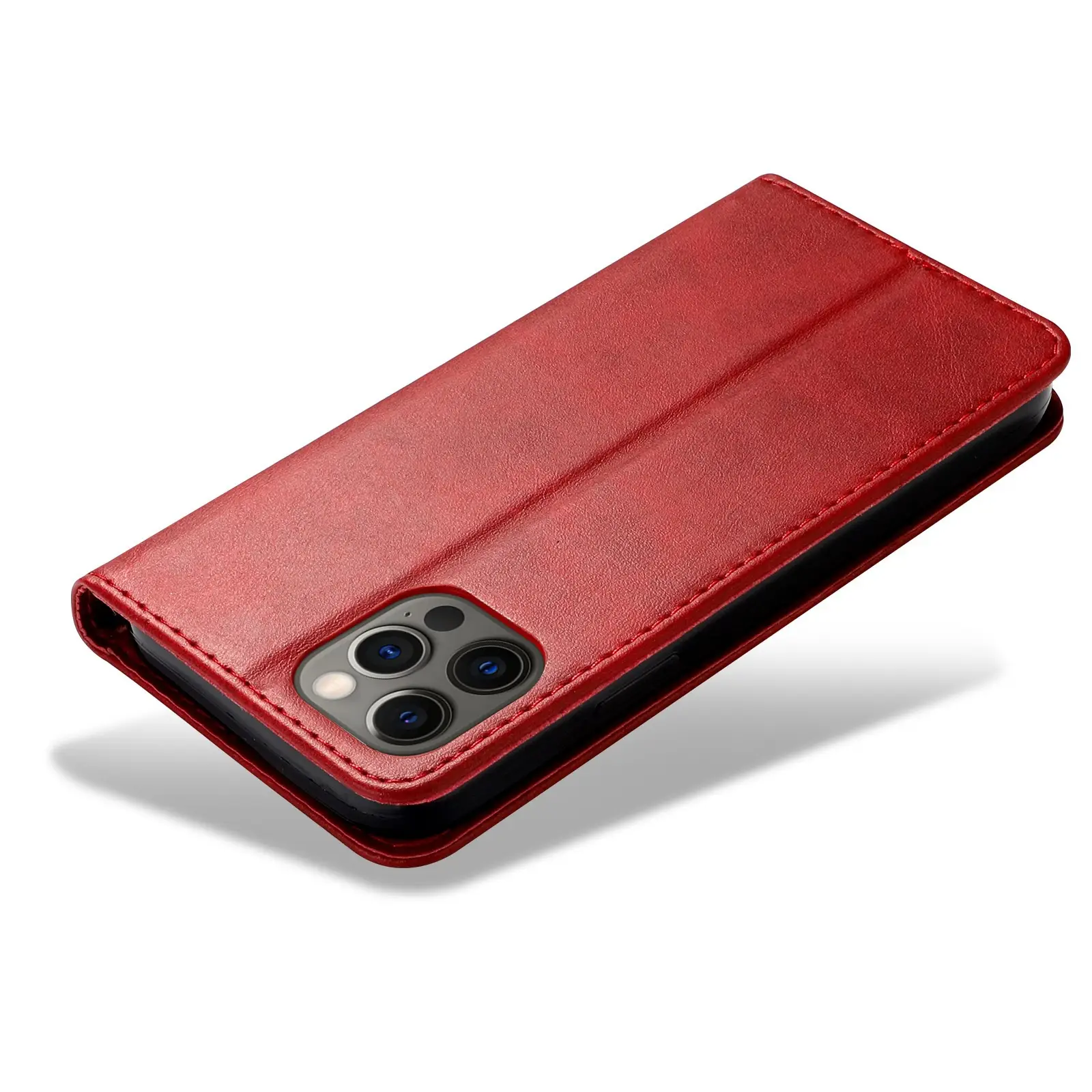 Magnetic Leather iPhone Case with Card Slot & Flip Protection - Image 11